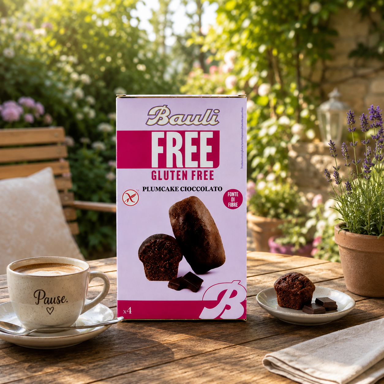 Glutenfrei, Schokoladen- Plumcake?, Box?, Kuchen, Papbox?