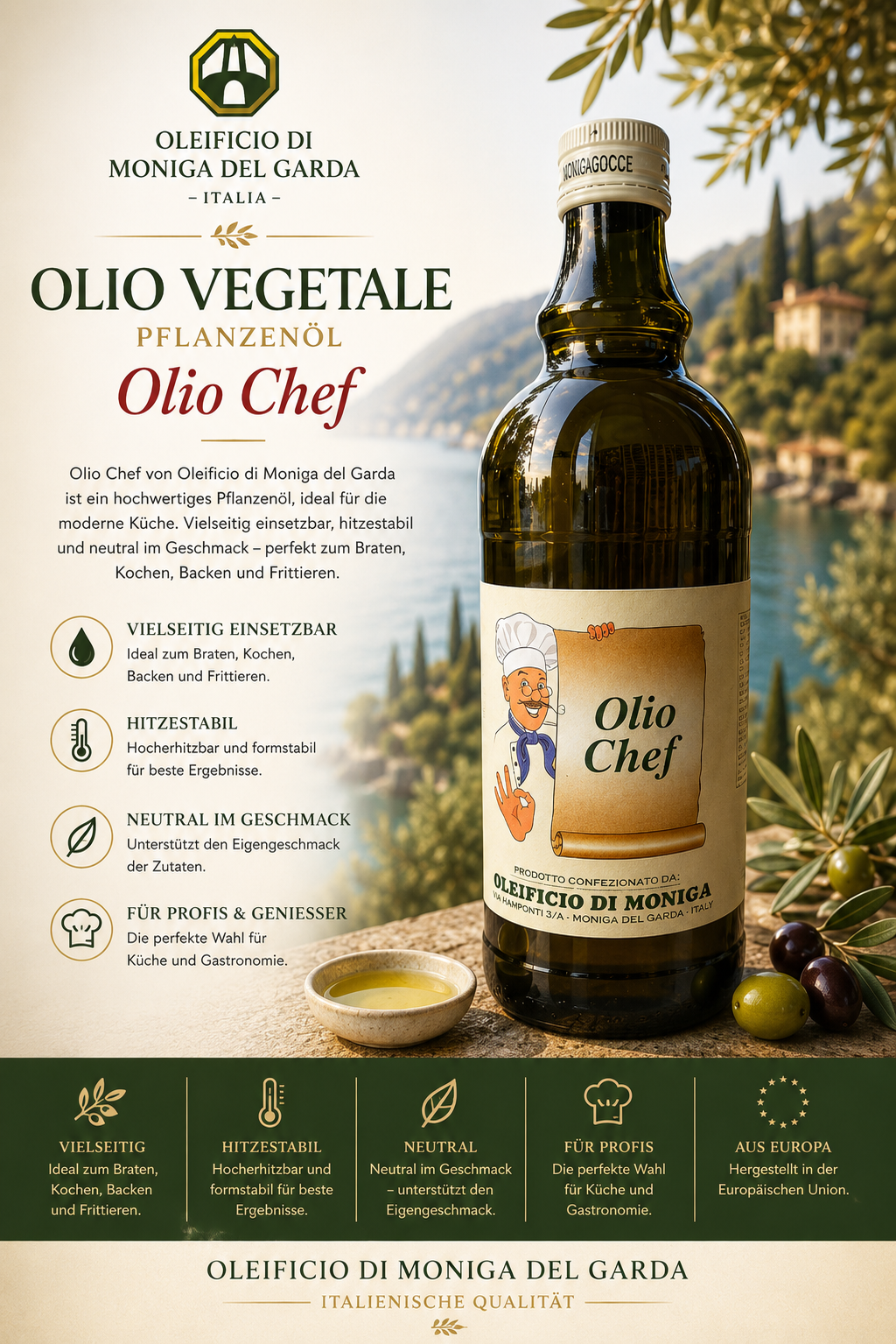 pflanzliches öl, olivenöl, küchenöl, flasche, gourmet aromenöl