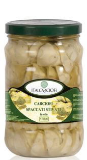 Artischocken geviertelt in Öl 3100 g Ital
