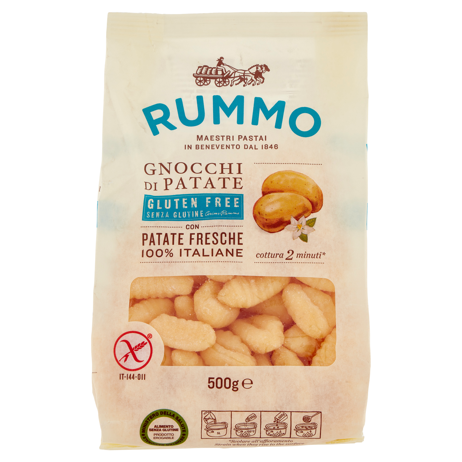 gnocchi, patate, glutenfrei, 500g, italiane