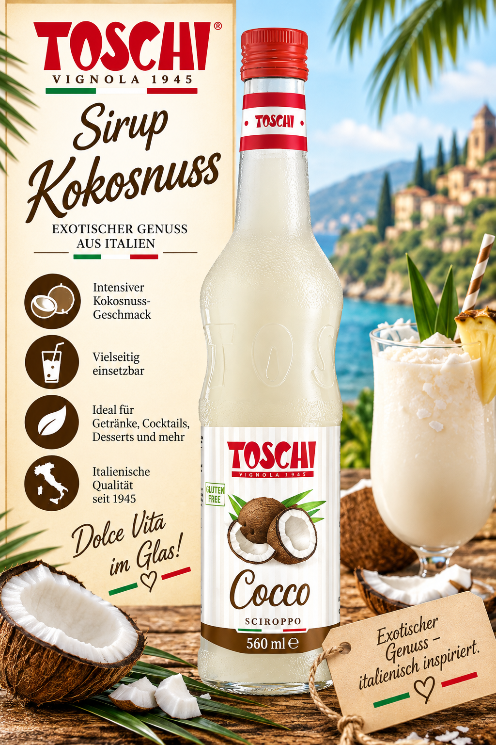 Kokosnuss, Sirup, Glutenfrei, Flasche, Coco?