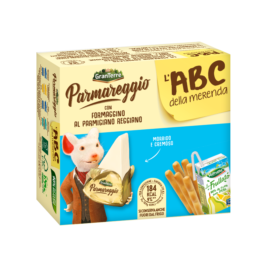ABC della merenda mit Formaggino   / Parmareggio