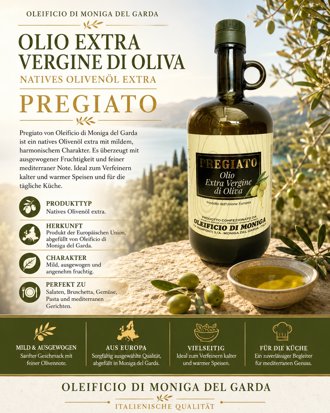 olivenöl, extra vergine, flasche, olive, italienisch