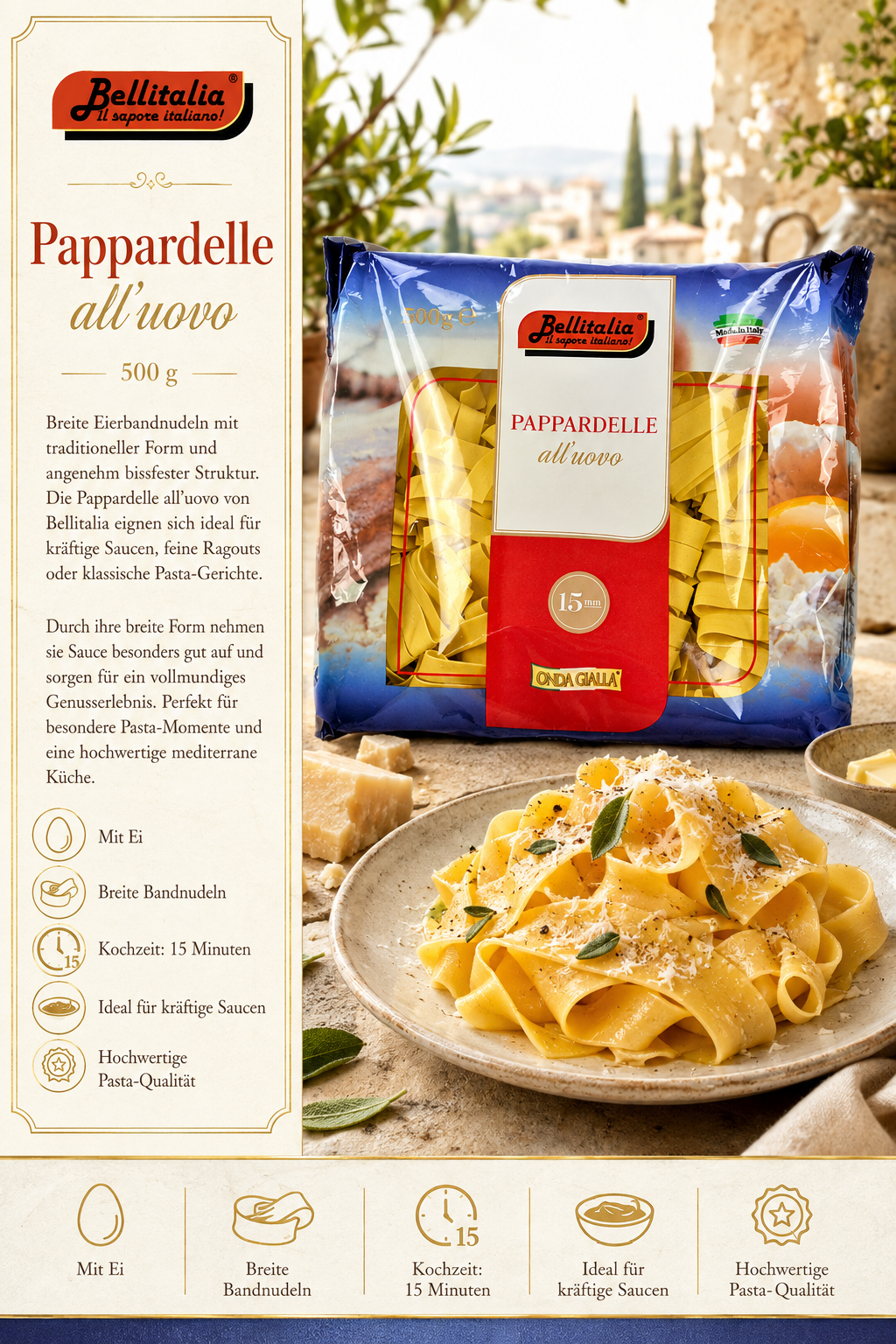 pappardelle, ei pasta?, eiernudeln, breite nudeln, italienische pasta