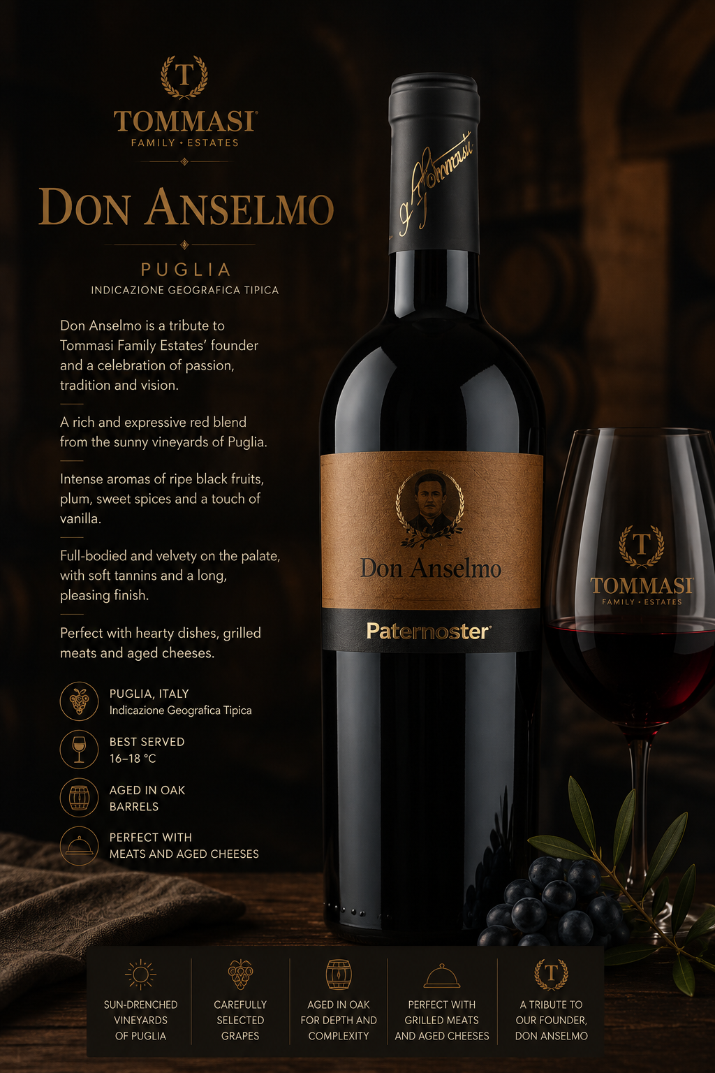 wein, rotwein, don Anselmo, Paternoster, Eichenfass gereift