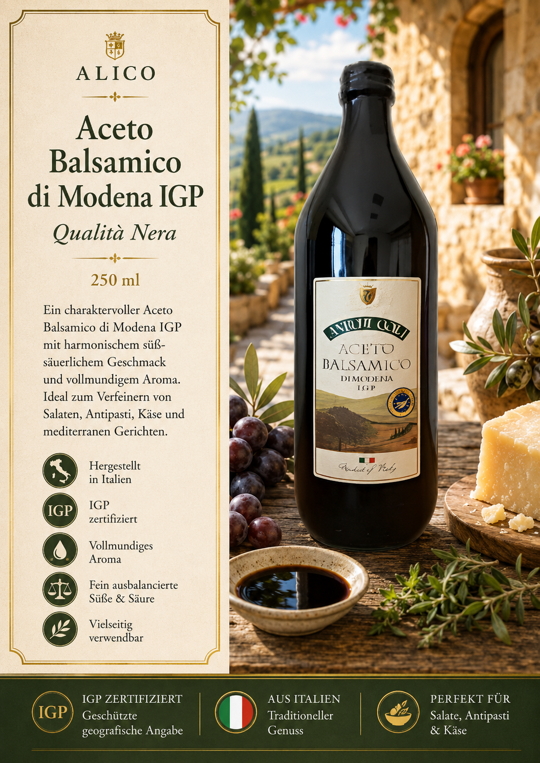 Aceto Balsamico, Modena, IGP, Balsamico, Vin