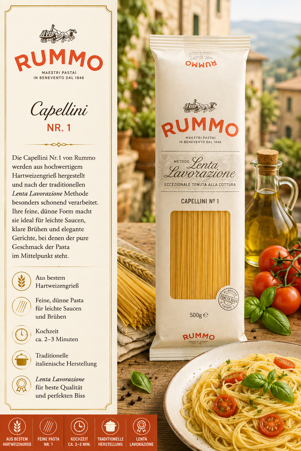 Pasta, Spaghetti, Hartweizen, Nudelpackung, Pasta-Sorte
