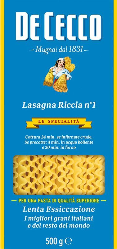 Lasagna Riccia Nr. 1 500 g / De Cecco