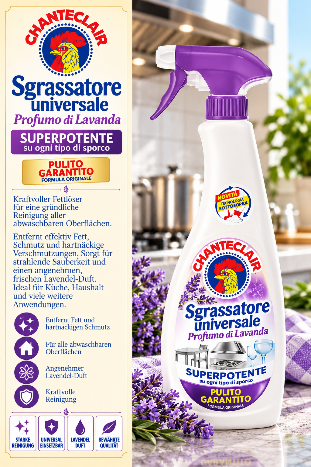 Chante Clair Fettlöser Lavendel 600 ml