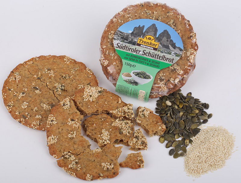 Schüttelbrot mit Kürbiskern & Sesam 150g | Trenker Südtirol