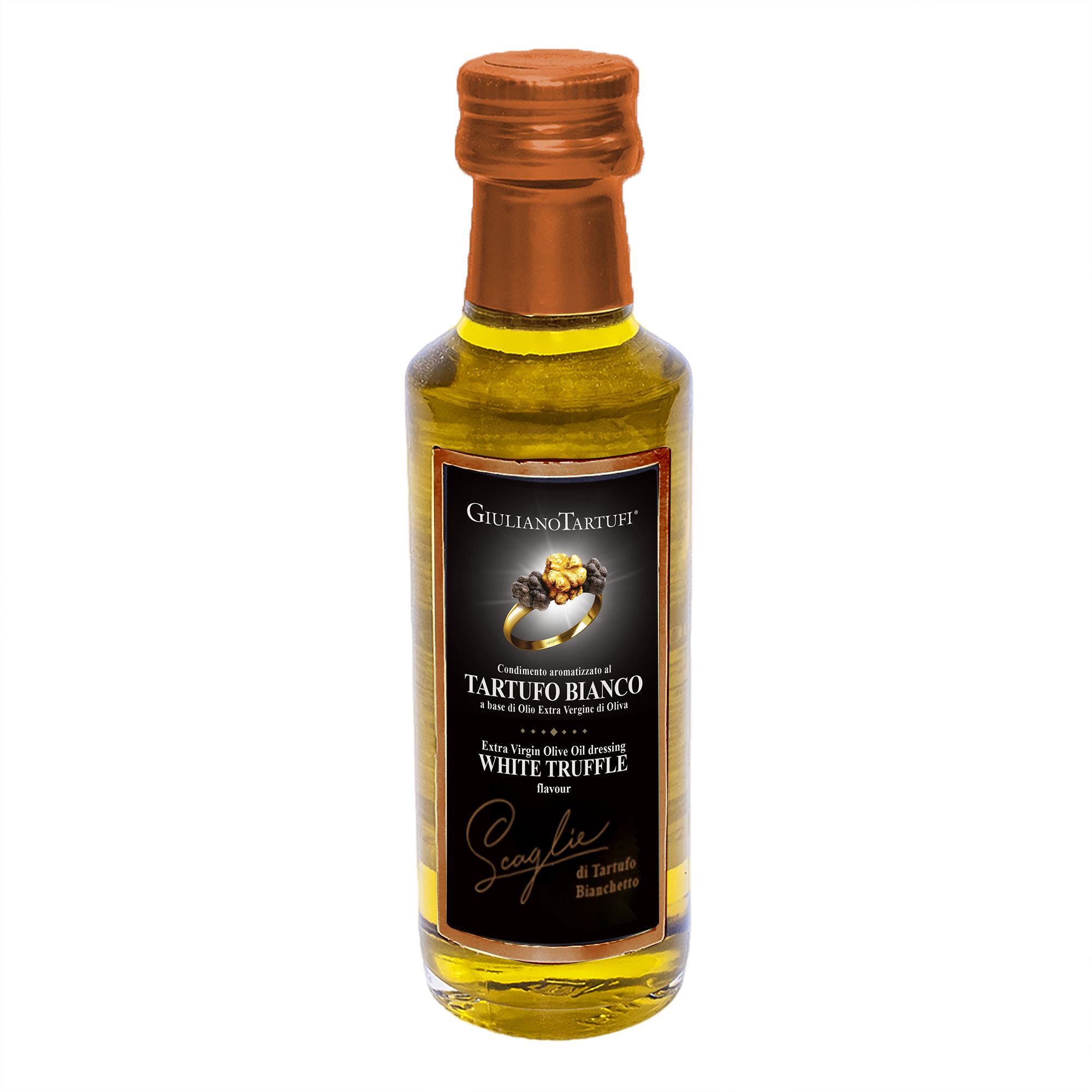 Condimento Tartufo Bianco con scaglie di Bianchetto 100ml | Giuliano Tartufi
