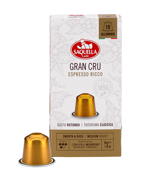 Bar Italia Grand Cru Espresso 10 x 5g Kapseln | Saquella