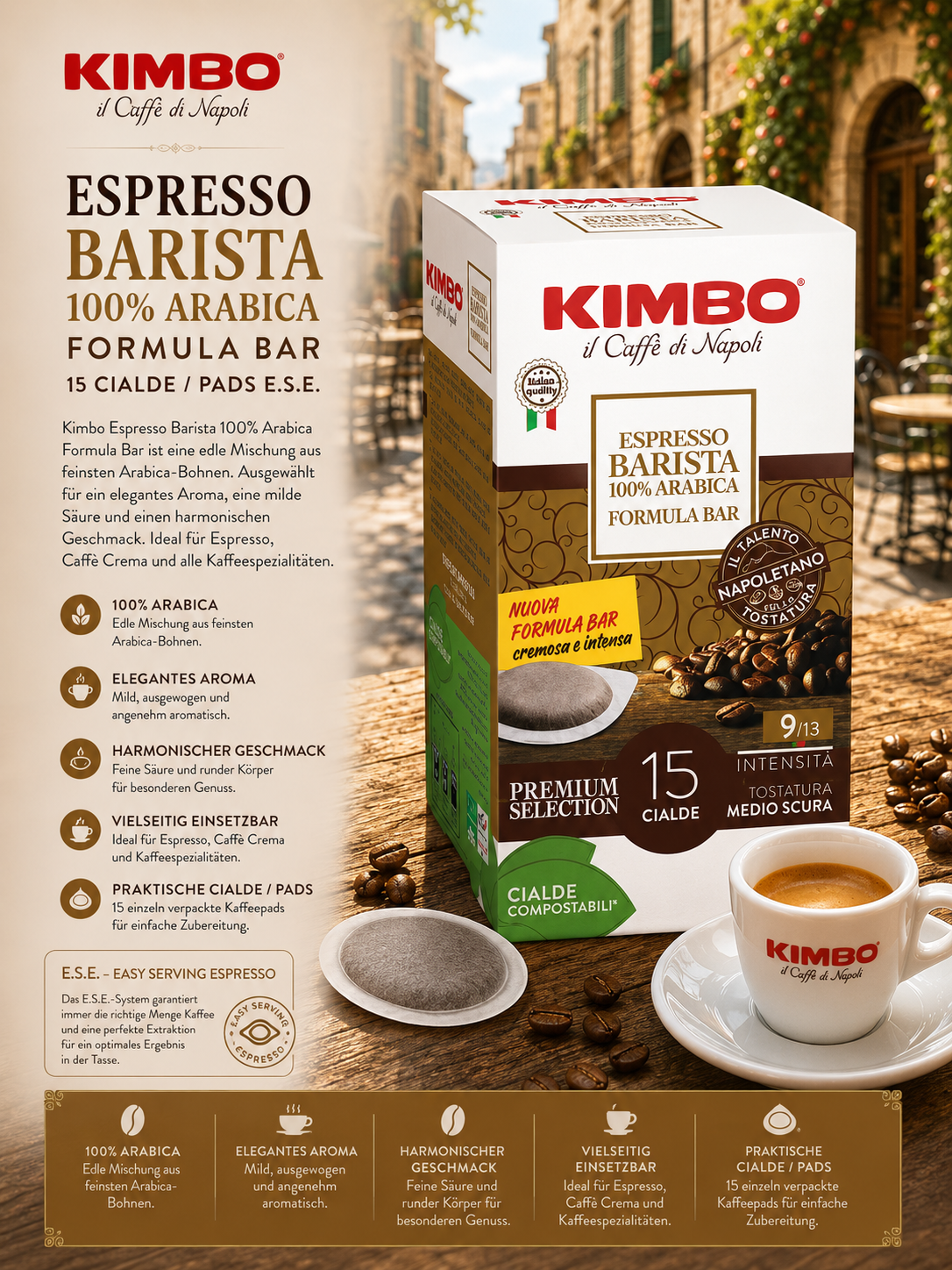 Espresso, Barista, Formel Bar, Arabica, Kaffeepads