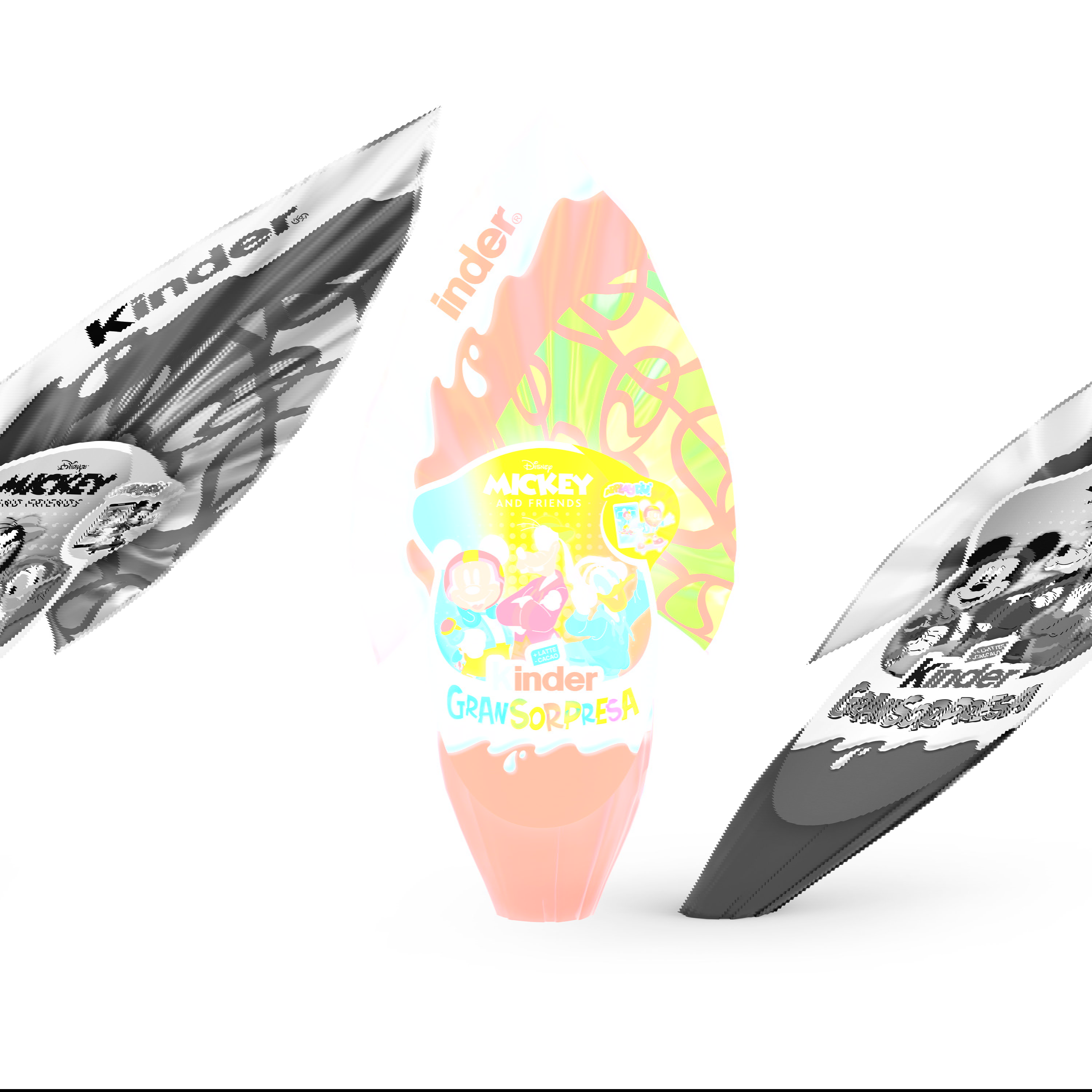 Kinder Überaschung, Schokoei, Kindersüßigkeit, Mickey Mouse, Ostergeschenk