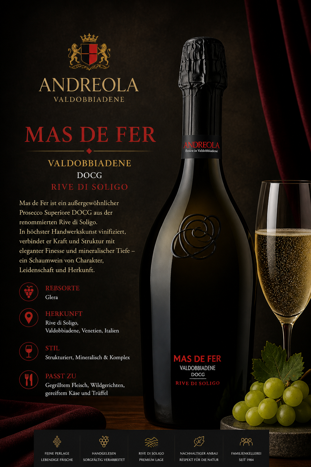 Prosecco, Weißwein, Flasche, Glas, Grüner Wein