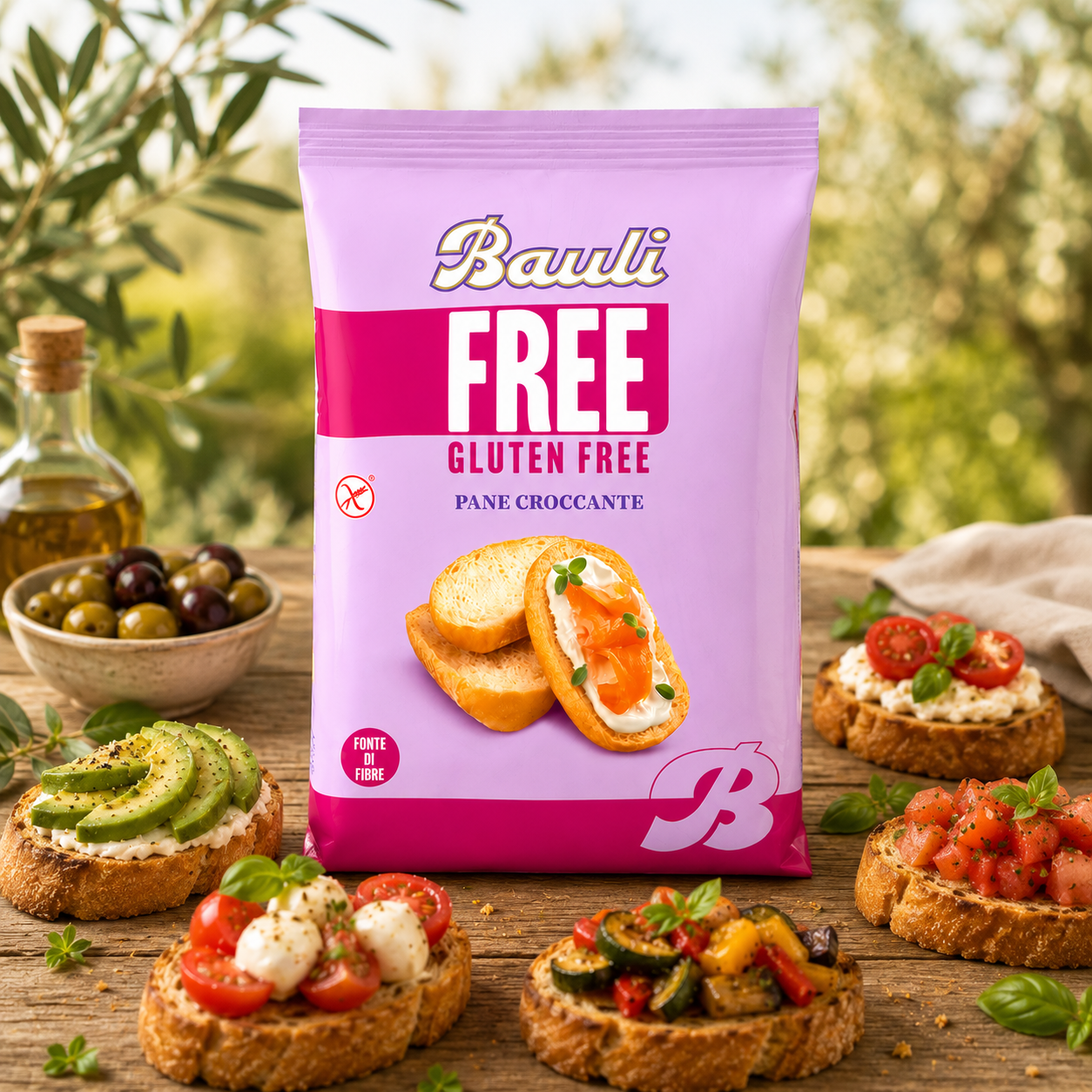 Glutenfrei, Backerzeugnis, Knabberbrot, Snack, Brötchenbelag