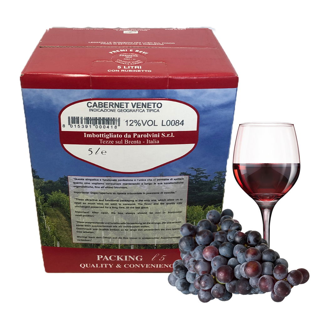 Cabernet del Veneto IGT 5l Bag in Box 12 % | Parol Vini