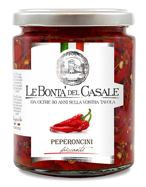 Peperoncini Piccanti tagliati 314ml | Le Bonta Del Casale