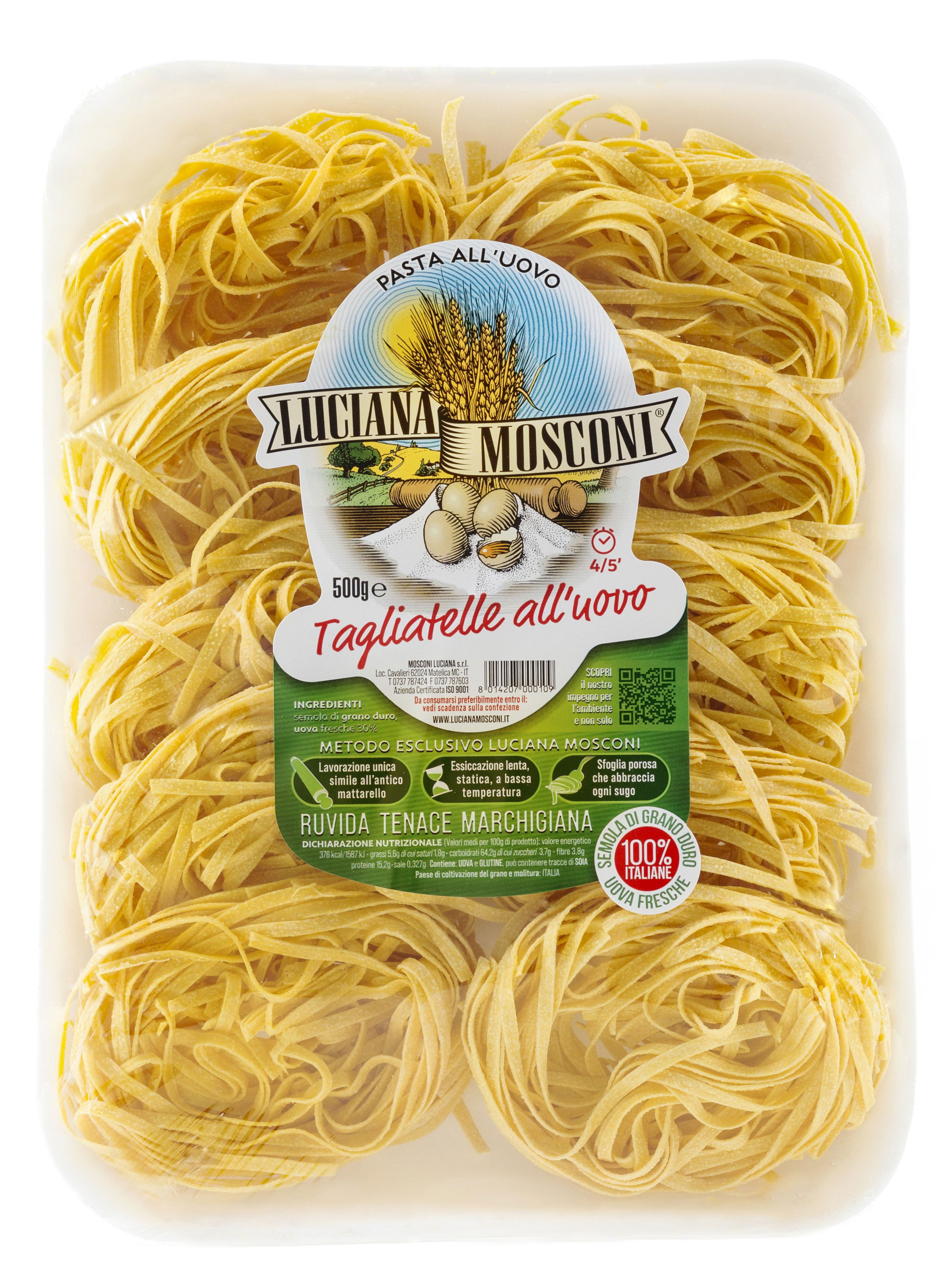 Tagliatelle all'uovo 500g | Luciana Mosconi