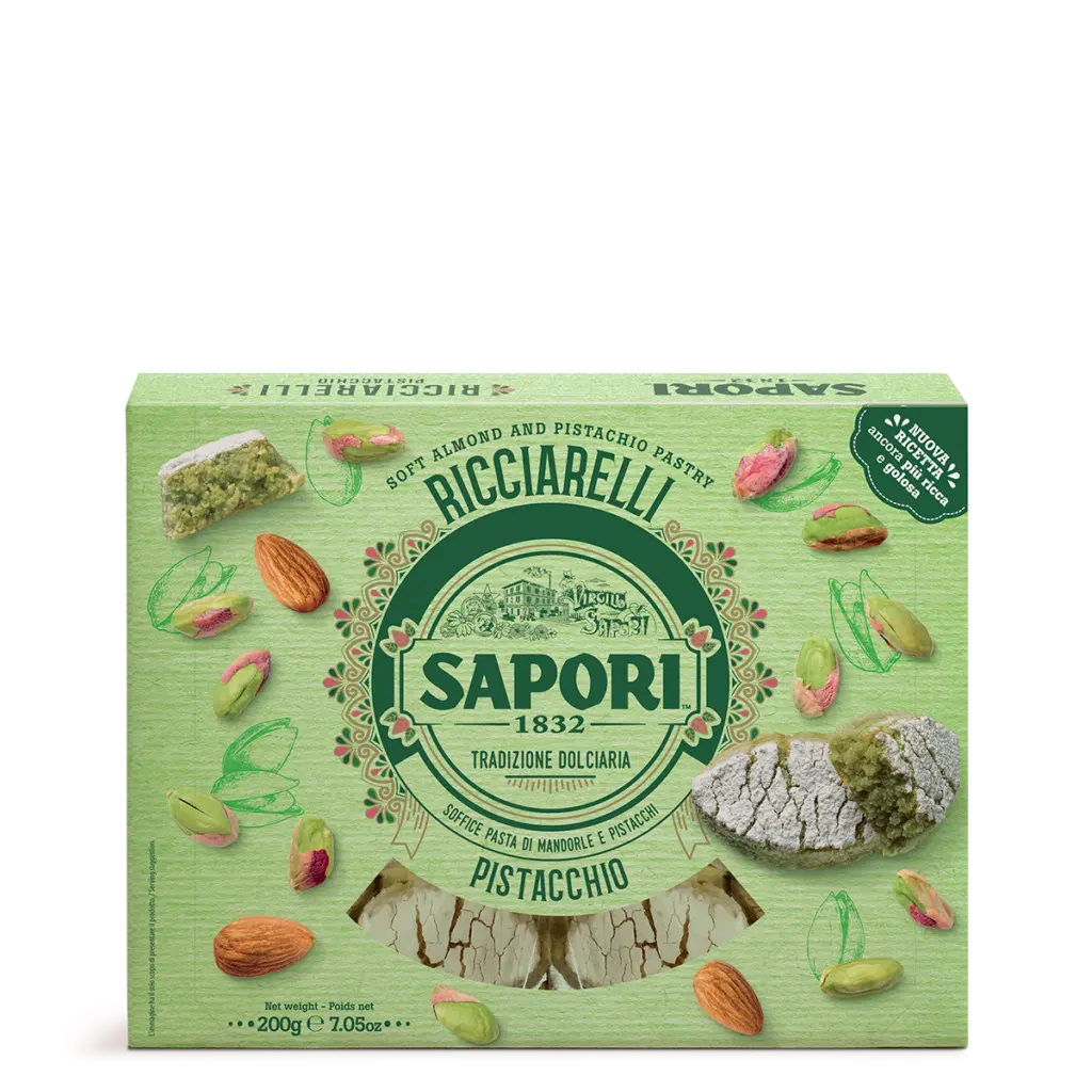 Ricciarelli Mandelgebäck mit Pistazien 200g/Sapori