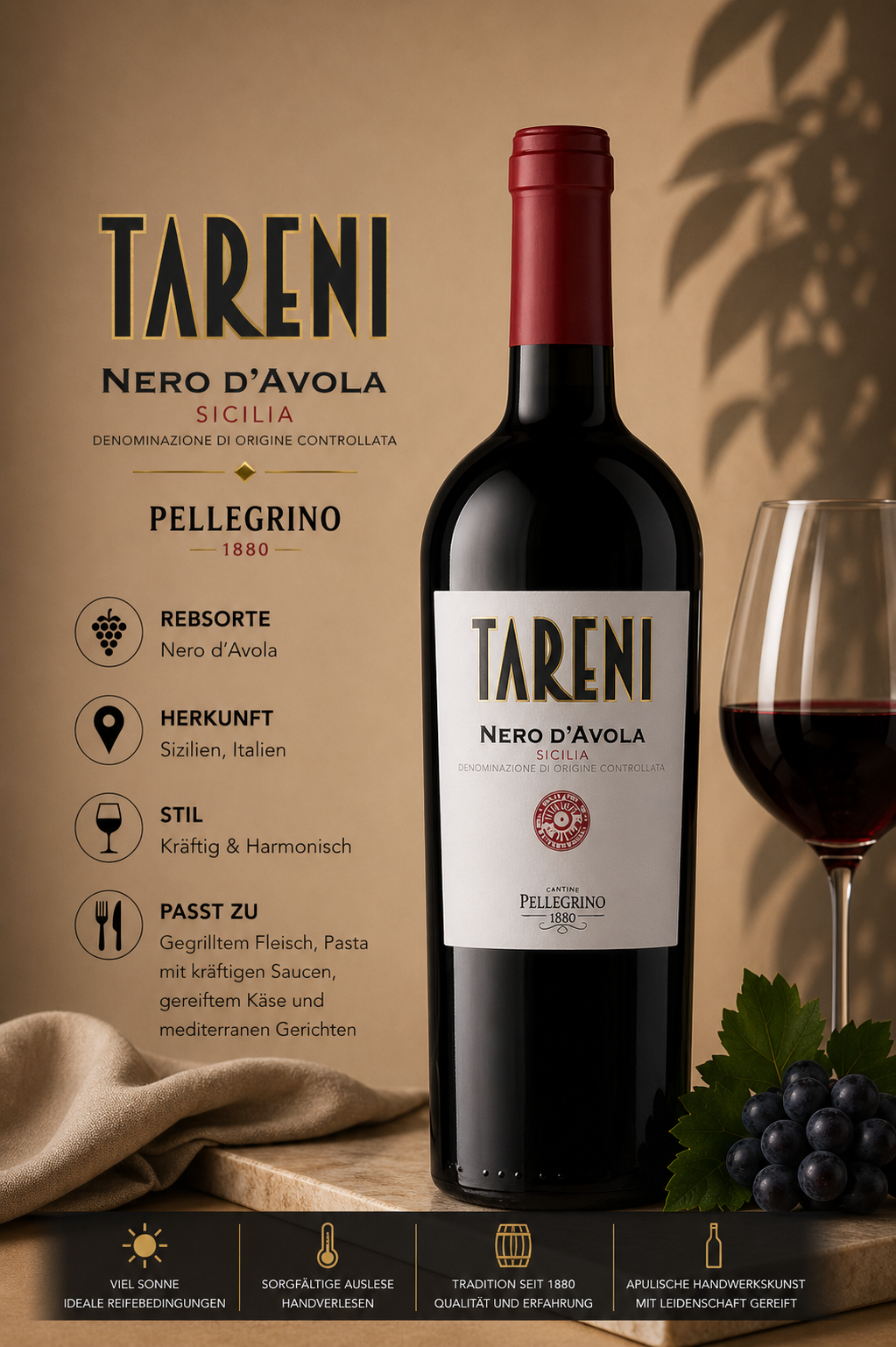 Wein, Rotwein, Flasche, Etikett, Gourmet