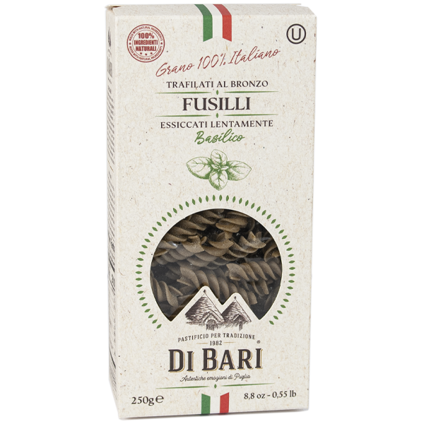 Fusilli trafilati al Basilico 250g | Taralloro Di Bari