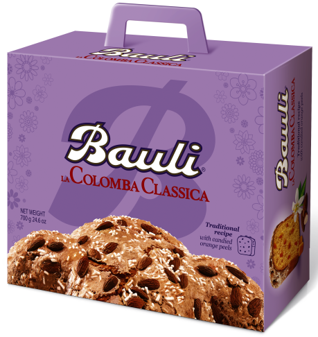 La Colomba Classica mit Mandeln und kandierten Orangen  700g| Bauli
