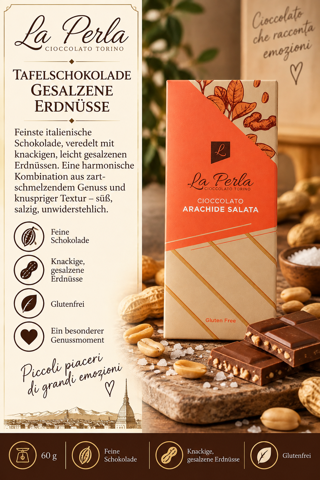 Schokolade, Tafel, Nuss, Erdnüsse, Glutenfrei