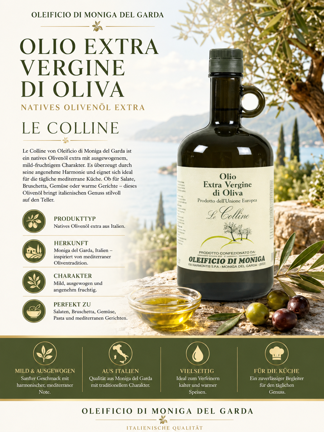 olivenöl, extra vergine, flasche, italien, olive