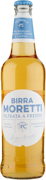 Birra Moretti Filtrata a freddo Kalt gefiltert 4,3% 0,5L | Moretti