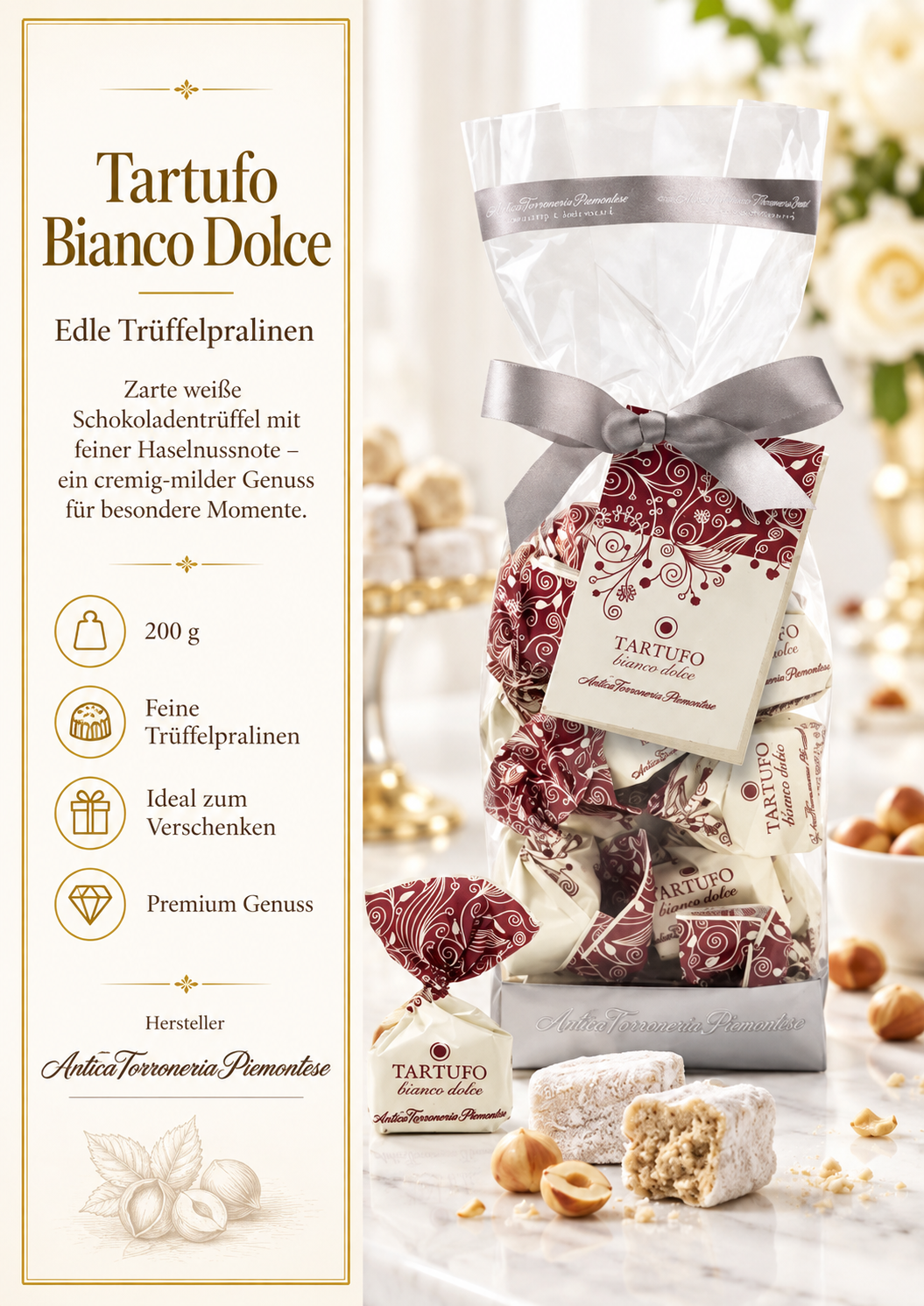 Schokolade, Pralinen, Trüffel, Pralinenbundel, Geschenkverpackung