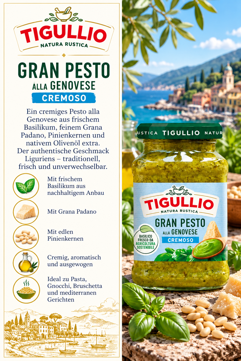 GranPesto, Genovese, Pesto, Glasjar, Basilikum