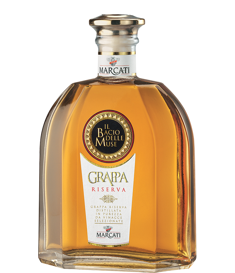 Grappa Riserva - Il Bacio delle Muse 0,7l 40%/Marcati