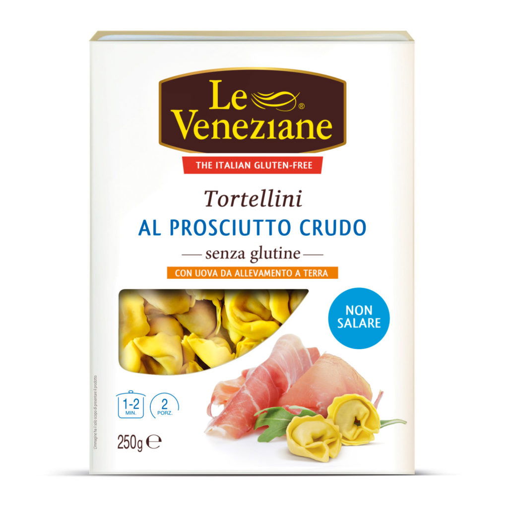 Tortellini mit rohen luftgetr. Schinken Le Veneziane 250g/Molino di Ferro
