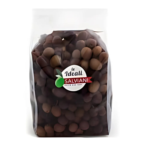 Schwarze Oliven  Gewürzt 1Kg/Salviani