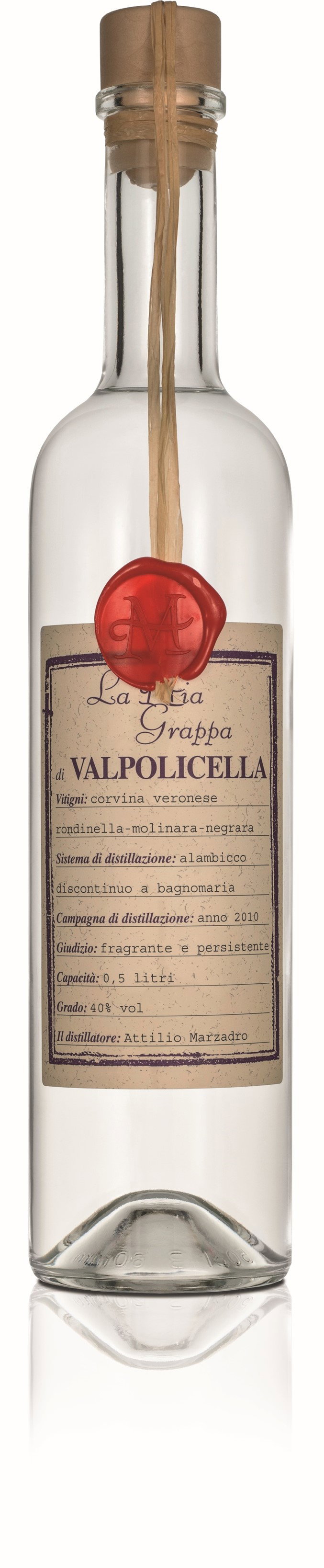 La Mia Grappa Valpolicella 0,5l 40% | Marzadro