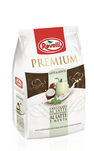 Milchschokopralinen Premium Minze und Milchcremefüllung 240g | Rovelli