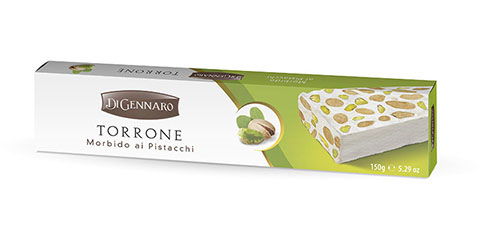 Nougat Torrone mit Pistazien  150g/ Di Gennaro