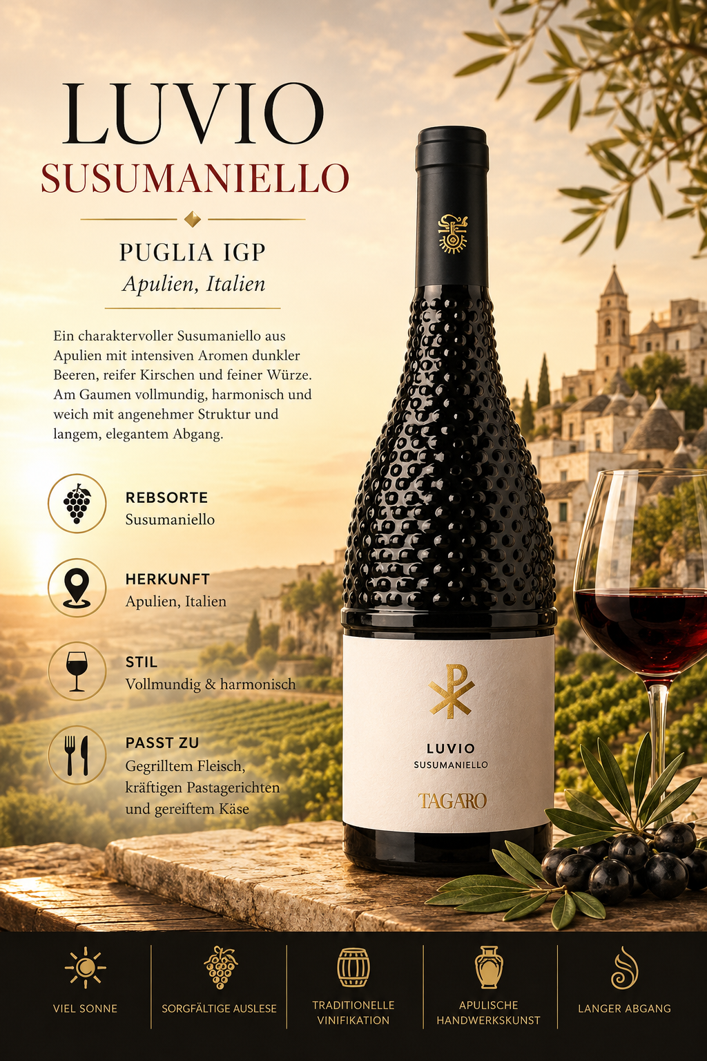 Wein, Rotwein, Antik-Glasflasche, Italien, Terroir