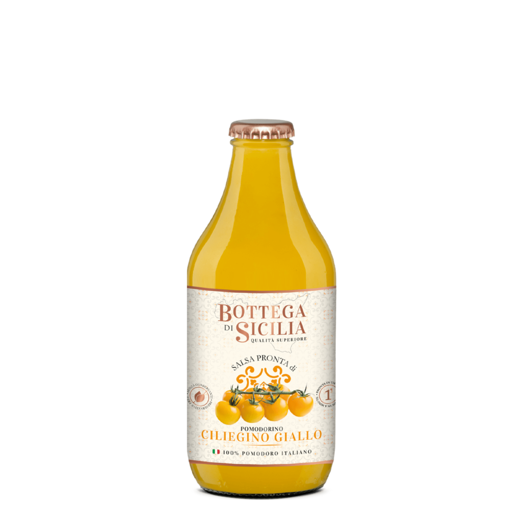 Salsa, Tomatensaft, Pomerende, Ciliegino Giallo, Bottiglia