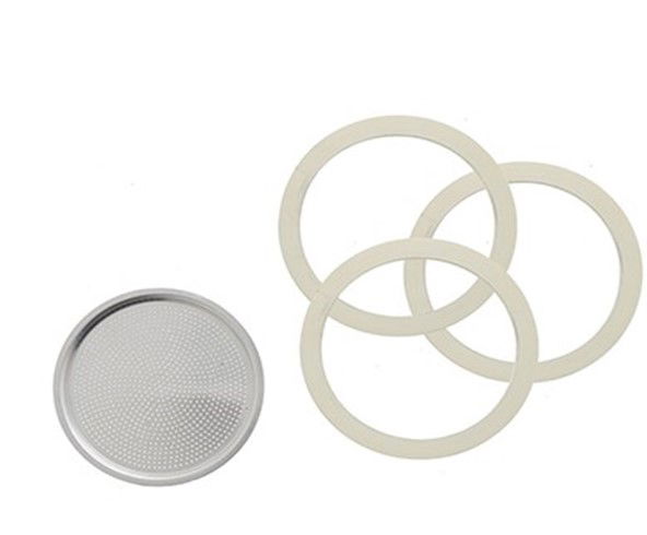Dichtungsringe & Filter 12 Tassen für Moka Express | Bialetti