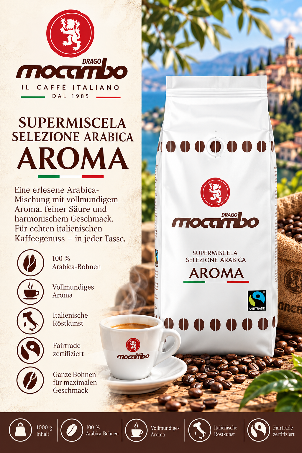 Arabica, Kaffeemischung, Aroma, Röstkunst, Fairtrade