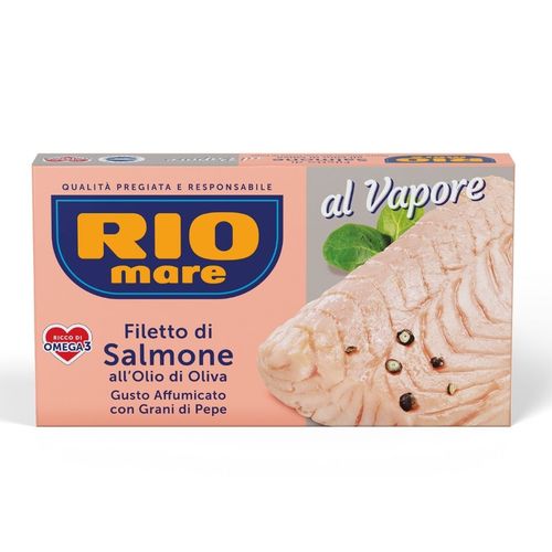 Filetti di Salmone Lachsfilets all'Olio di Oliva mit Rauchgeschmack und Pfeffer 125g | Rio Mare