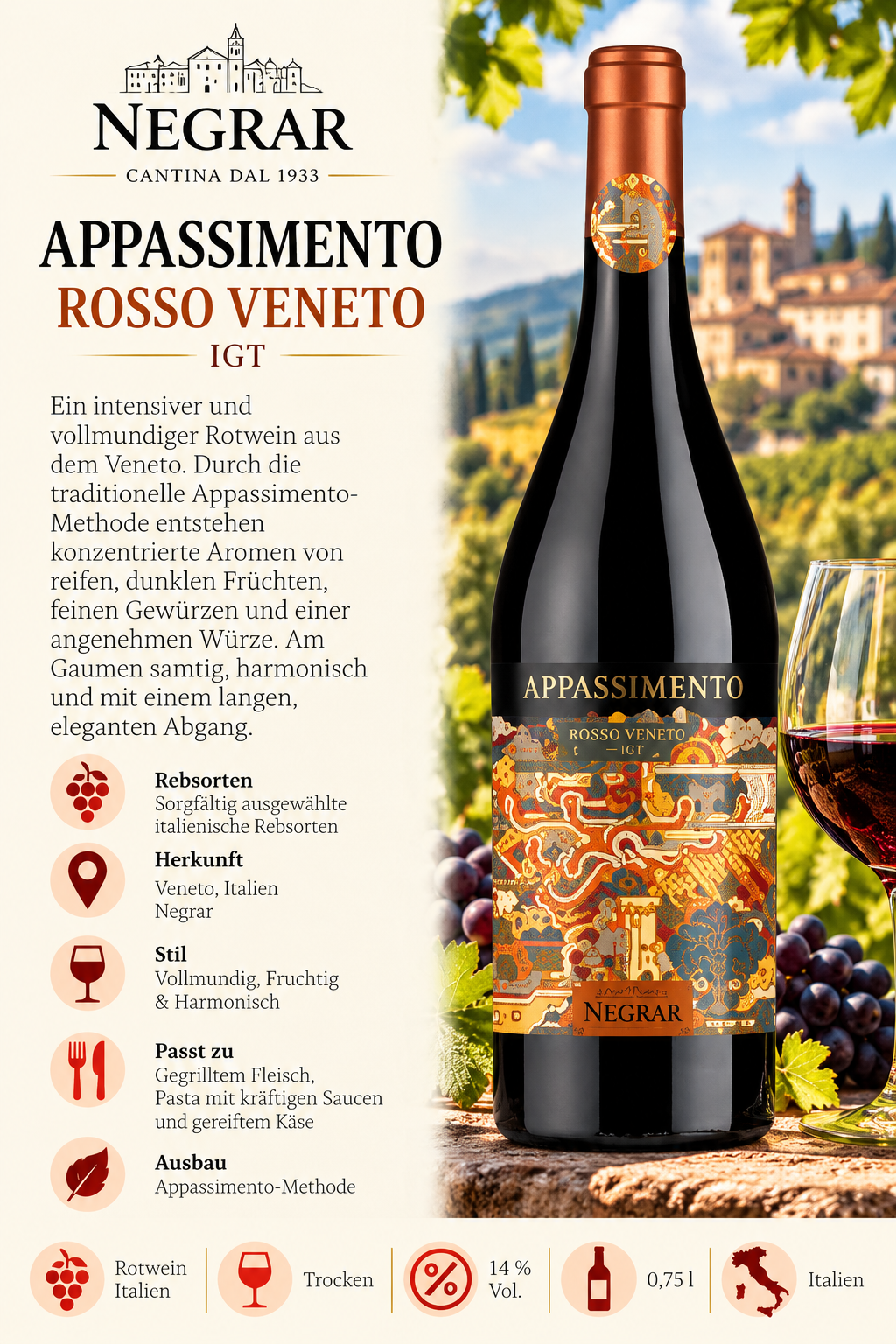 Wein, Rotwein, Italien, Appassimento, Negrar