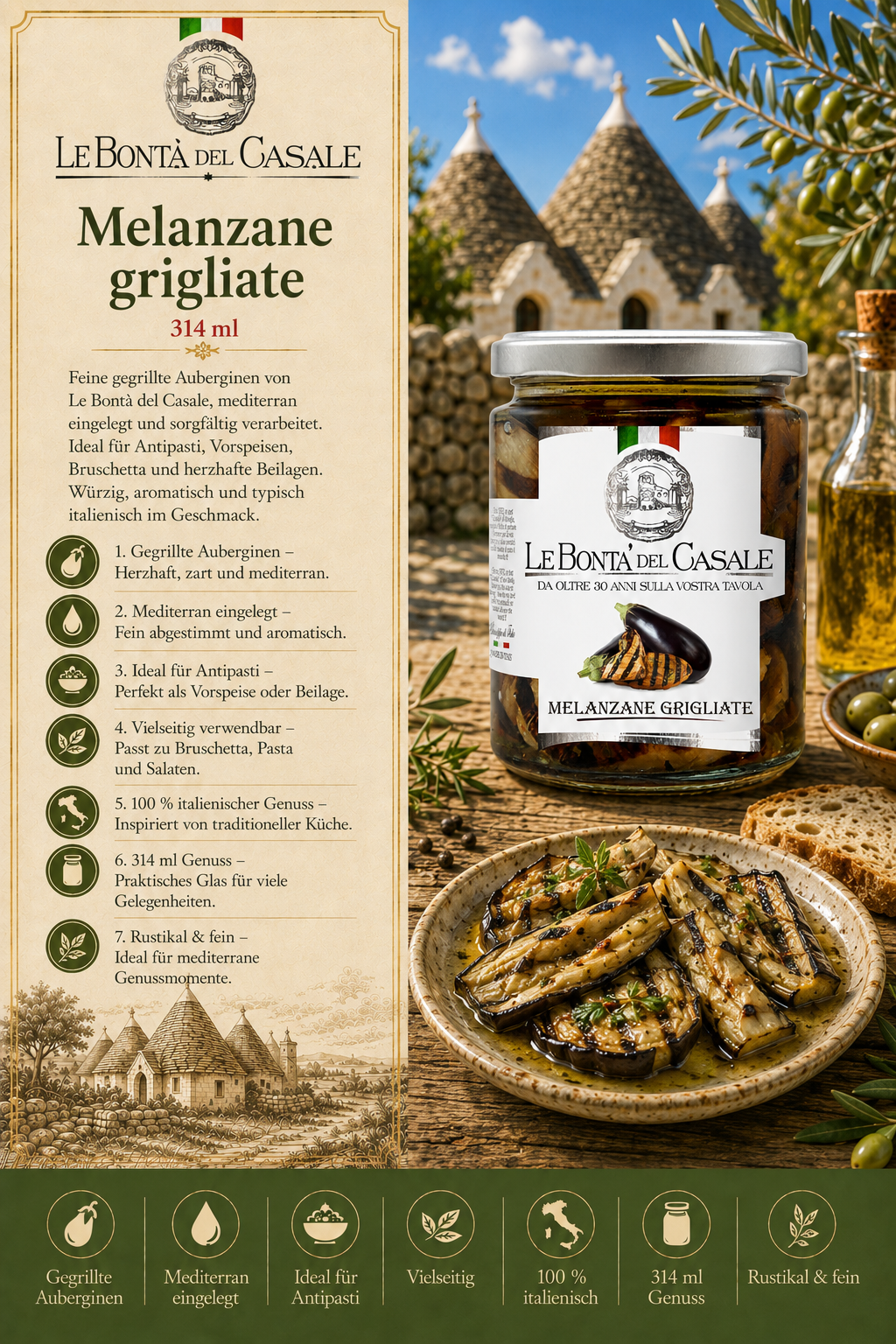 Melanzane, Grigliate, Glas, Jar, Olivenöl