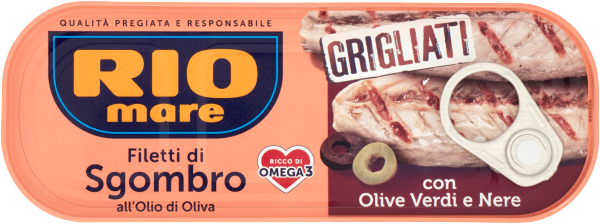 Filetti di Sgombro Grigliati con Olive 120g | Nere Rio Mare