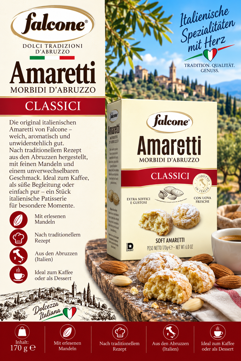 Amaretti, Kekse, Mandel, Italienisch, Classici