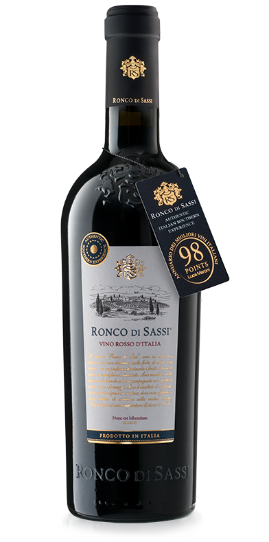 Vino Rosso d'Italia Ronco di Sassi 0,75l 15% - 2018 | Enoitalia