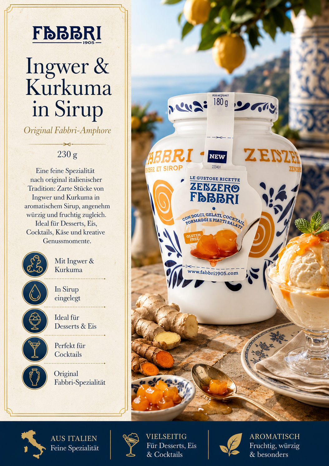 Sirup, Ingwer, Kurkuma, Zert?, Orangenmarmelade