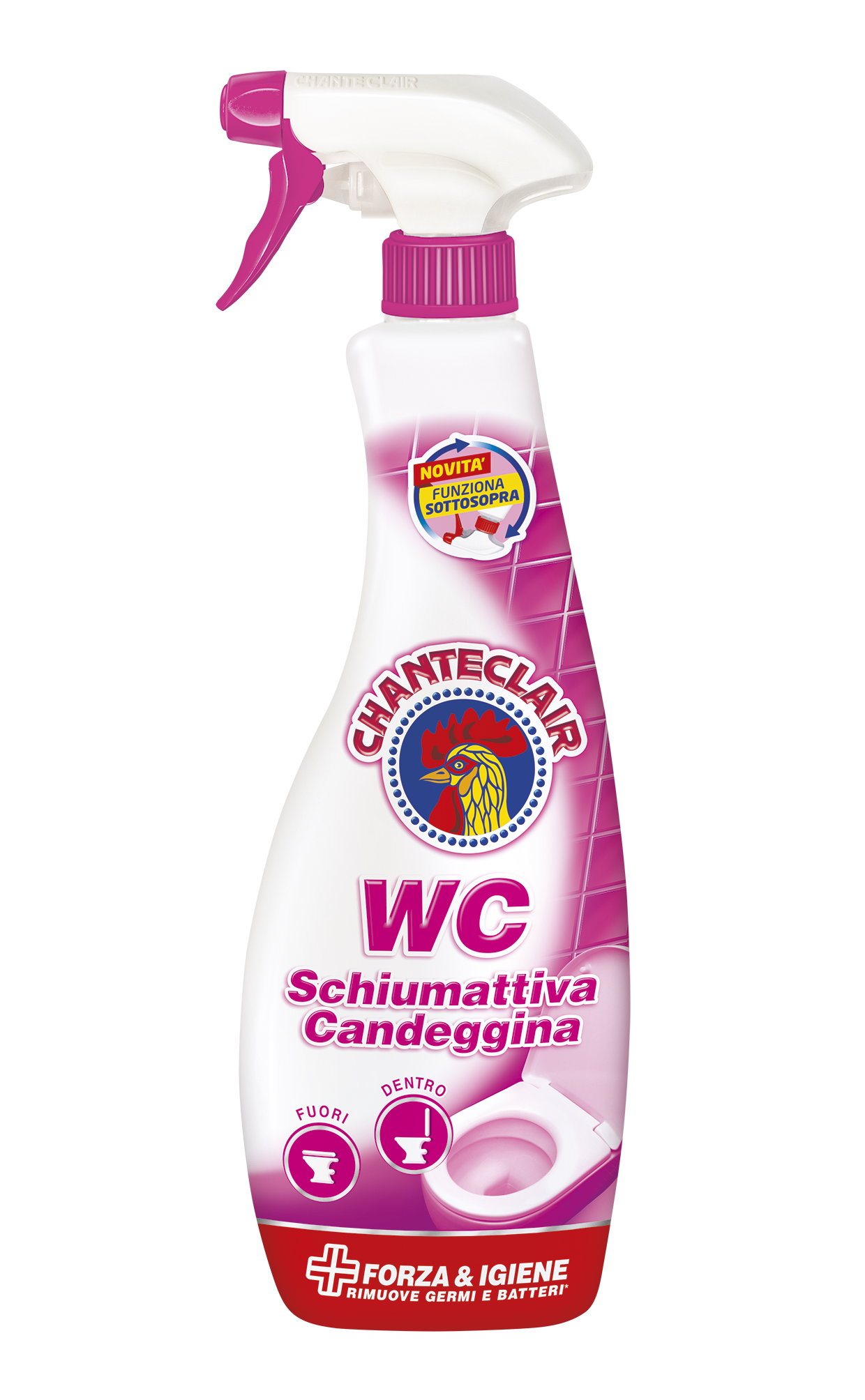 WC Spray Schiumattiva mit Bleichmittel Candeggina 625ml | Chante Clair